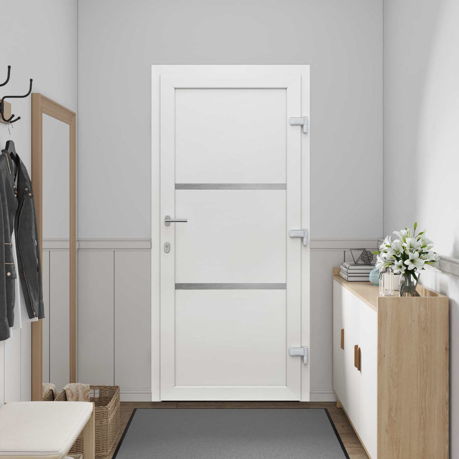 Voordeur Wit 88 x 200 cm PVC