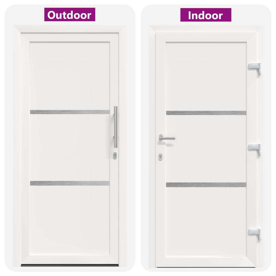 Voordeur Wit 98 x 200 cm PVC