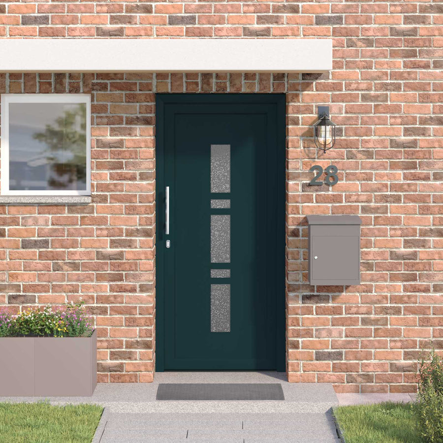 Voordeur Antracietkleurig 88 x 200 cm PVC