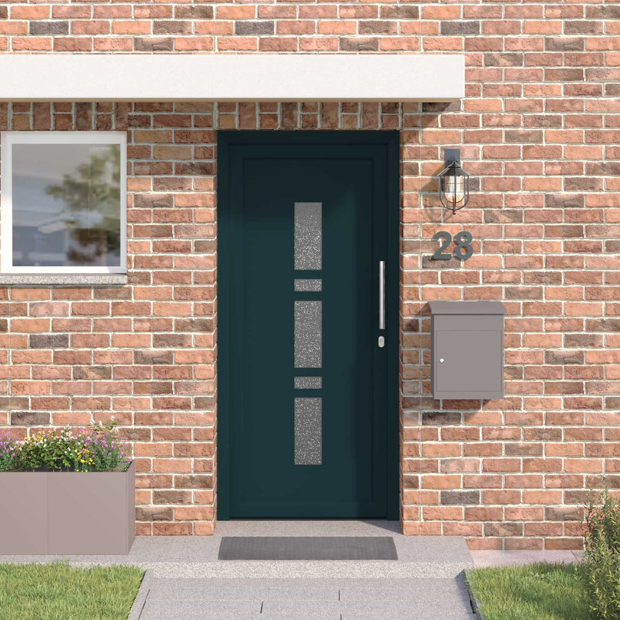 Voordeur Antracietkleurig 88 x 200 cm PVC