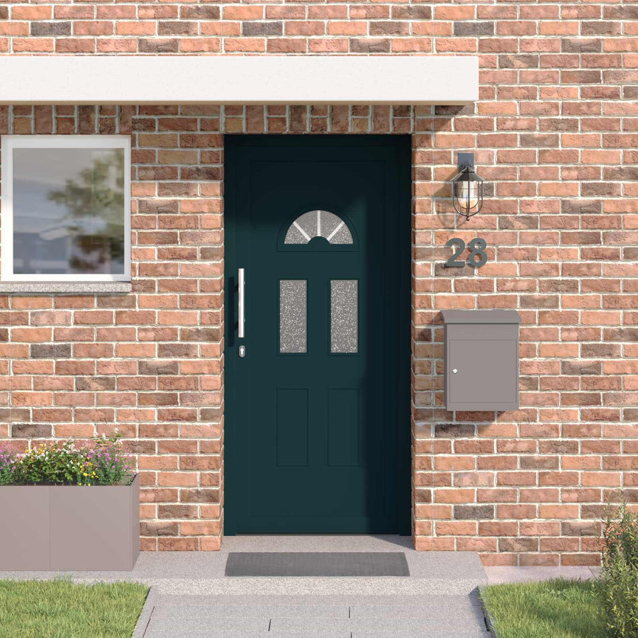 Voordeur Antracietkleurig 88 x 200 cm PVC