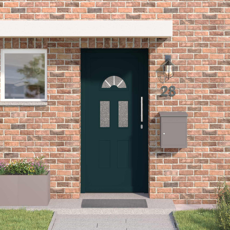 Voordeur Antracietkleurig 110 x 210 cm PVC