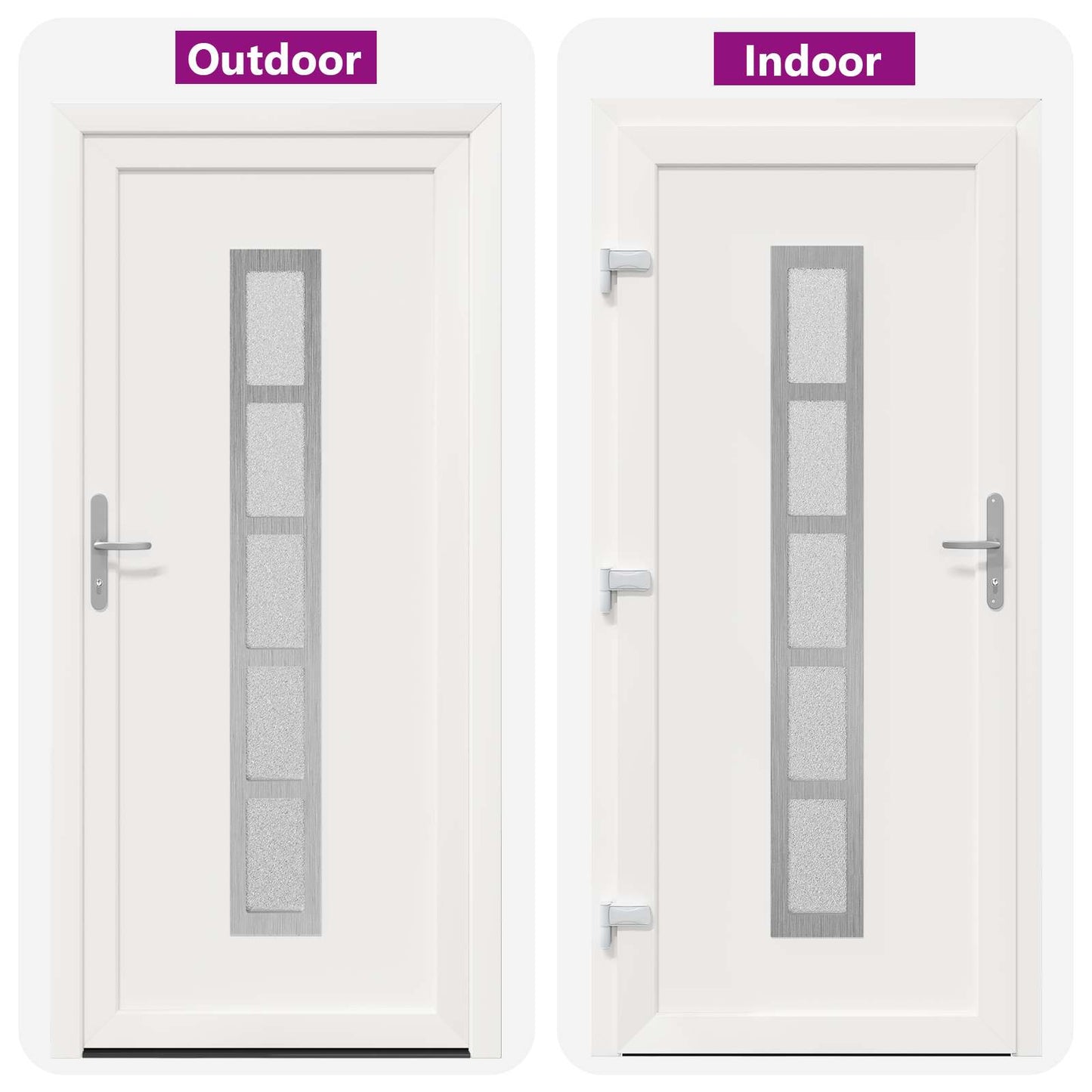 Voordeur Wit 108 x 208 cm PVC