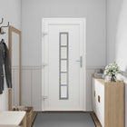 Voordeur PVC antraciet 88x200 cm