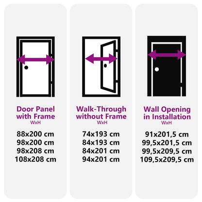 Voordeur Antracietkleurig 88 x 200 cm PVC