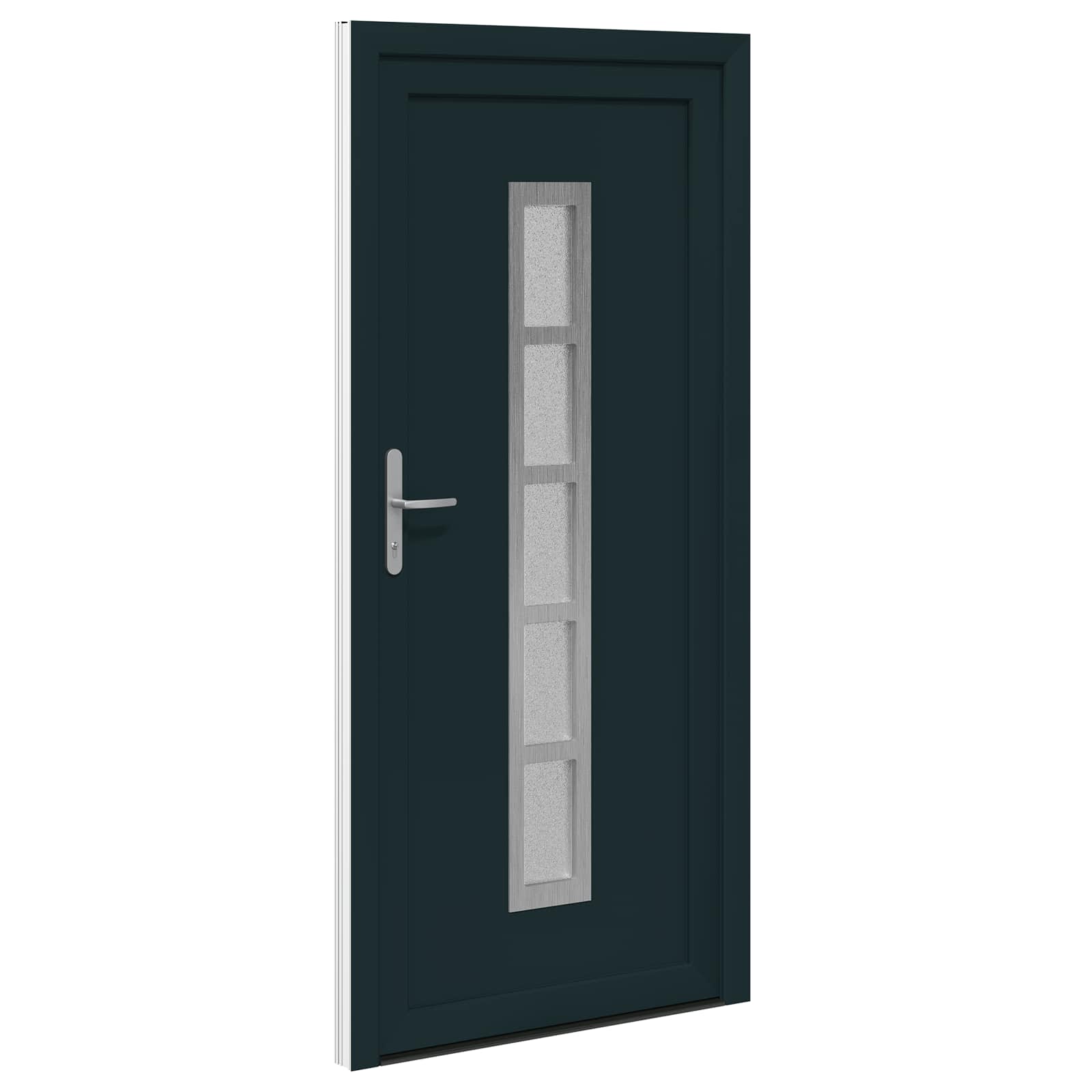 Voordeur Antracietkleurig 98 x 200 cm PVC