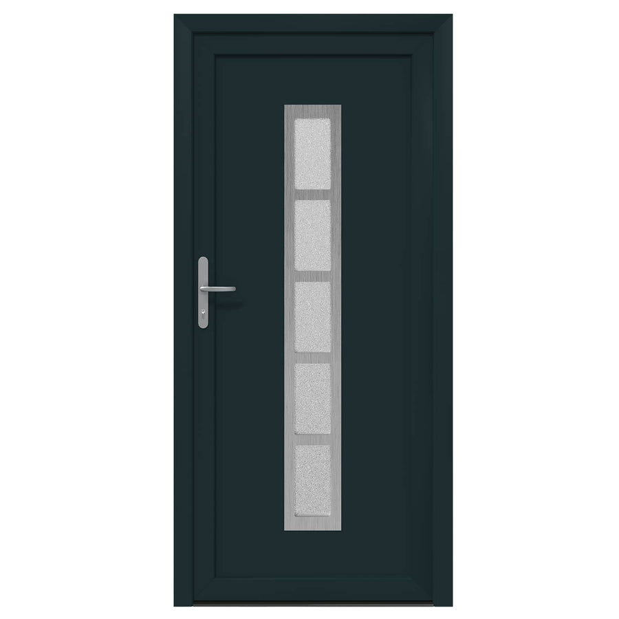 Voordeur Antracietkleurig 98 x 200 cm PVC