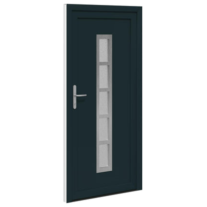 Voordeur Antracietkleurig 98 x 208 cm PVC