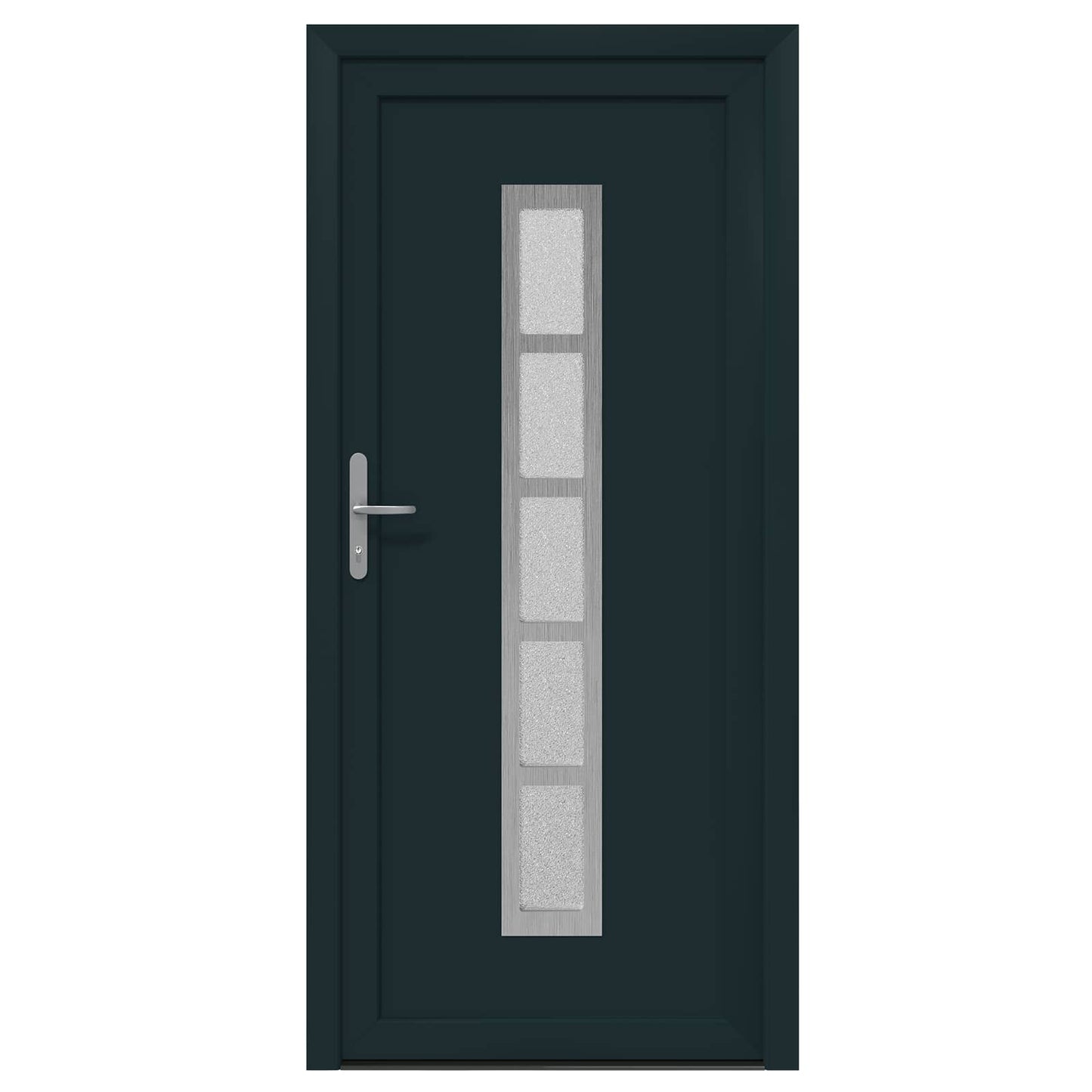 Voordeur Antracietkleurig 108 x 208 cm PVC