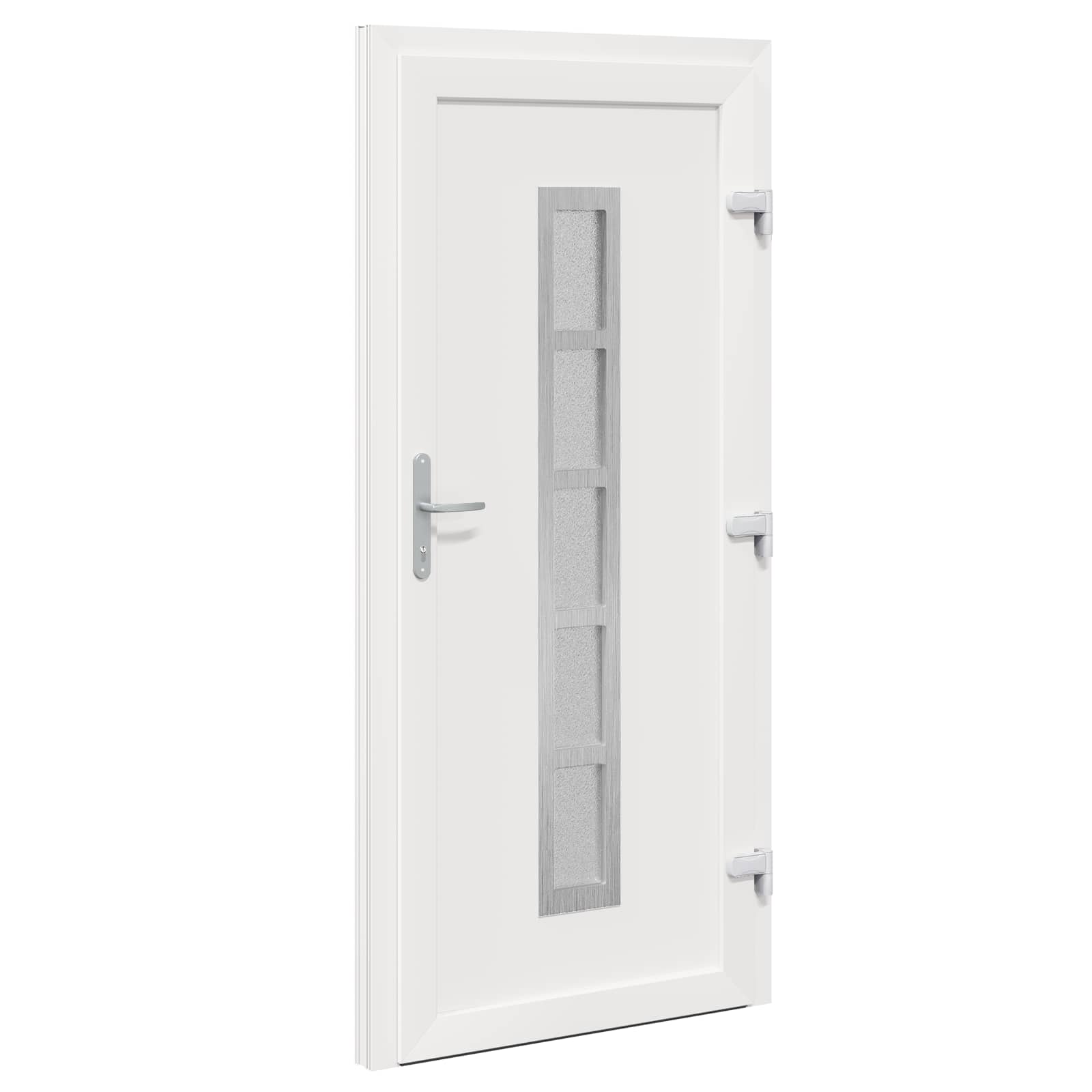 Voordeur Antracietkleurig 88 x 200 cm PVC