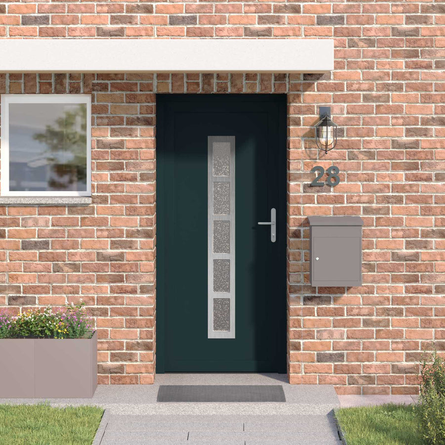 Voordeur Antracietkleurig 98 x 200 cm PVC