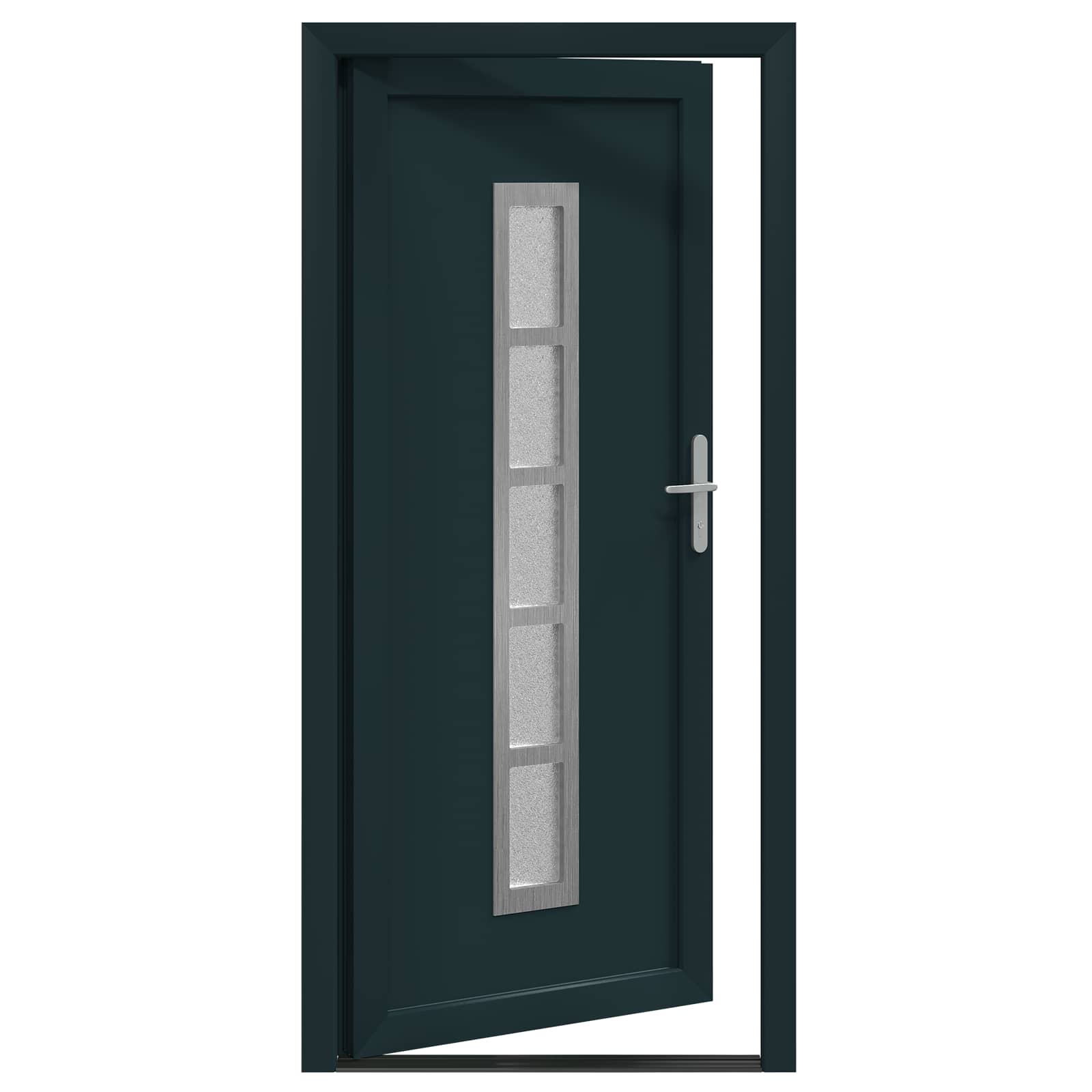 Voordeur Antracietkleurig 98 x 200 cm PVC