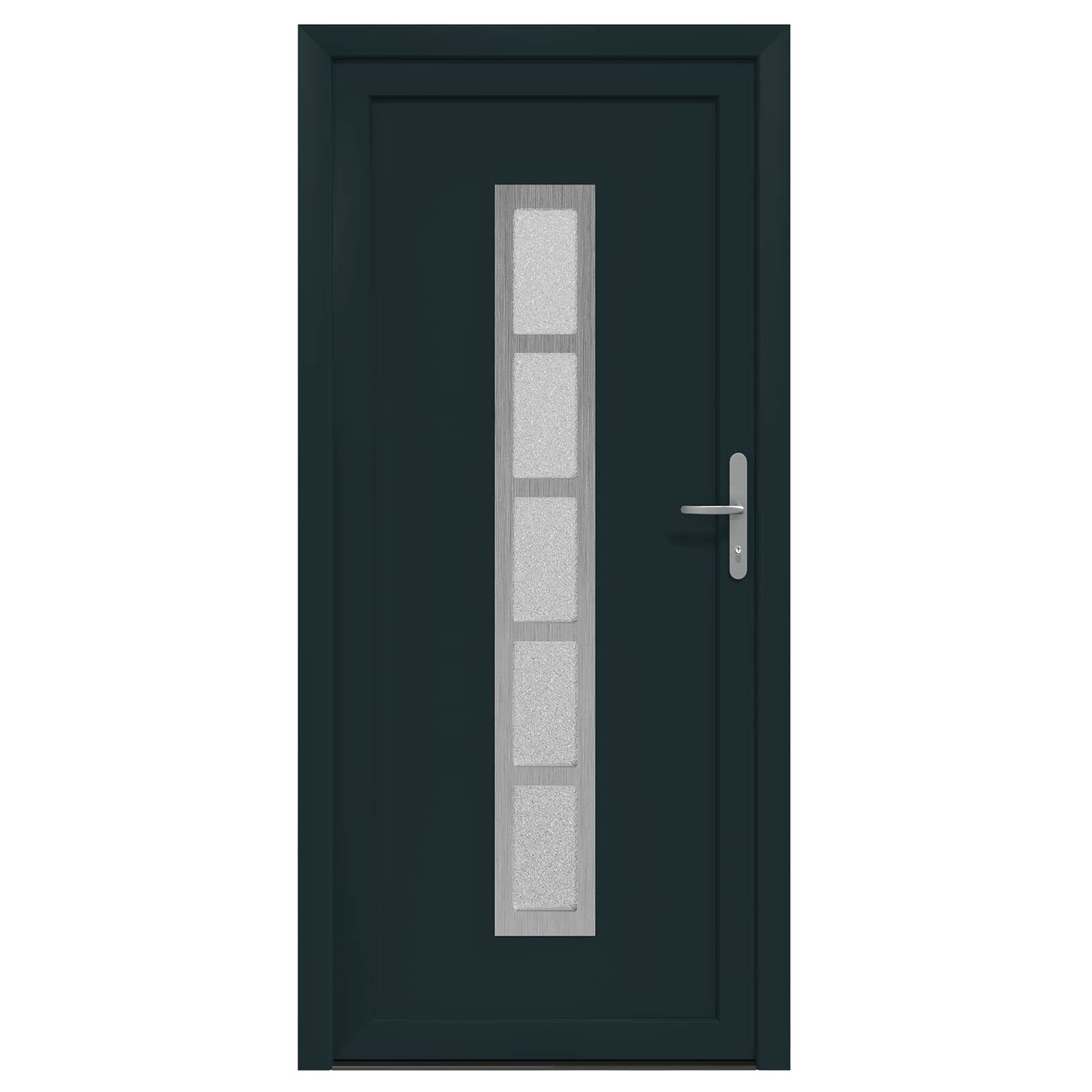 Voordeur Antracietkleurig 98 x 200 cm PVC