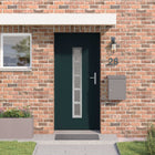 Voordeur 98x208 cm PVC antraciet