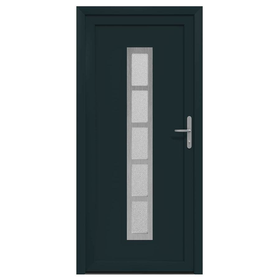 Voordeur Antracietkleurig 108 x 208 cm PVC