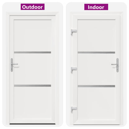 Voordeur Wit 88 x 200 cm PVC