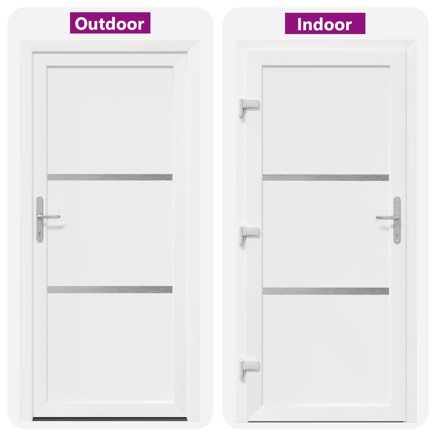 Voordeur Wit 108 x 208 cm PVC