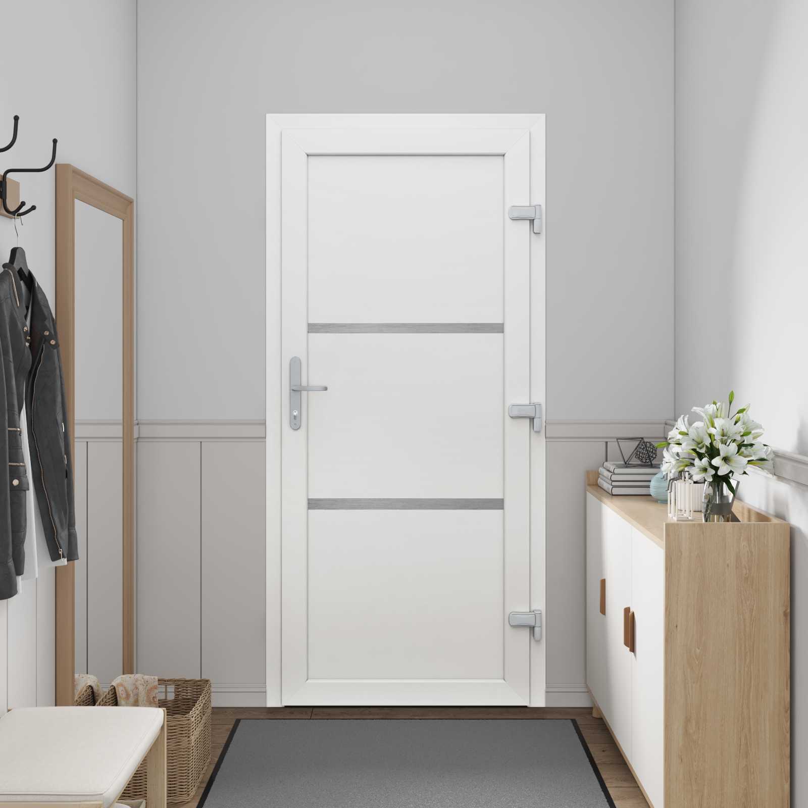Voordeur Wit 98 x 208 cm PVC