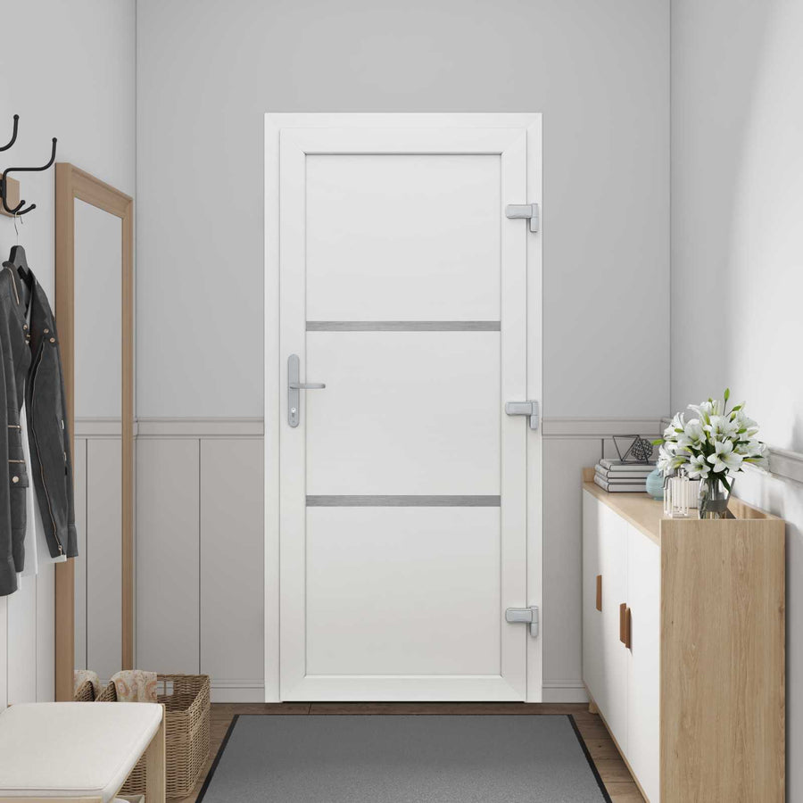 Voordeur Wit 108 x 208 cm PVC
