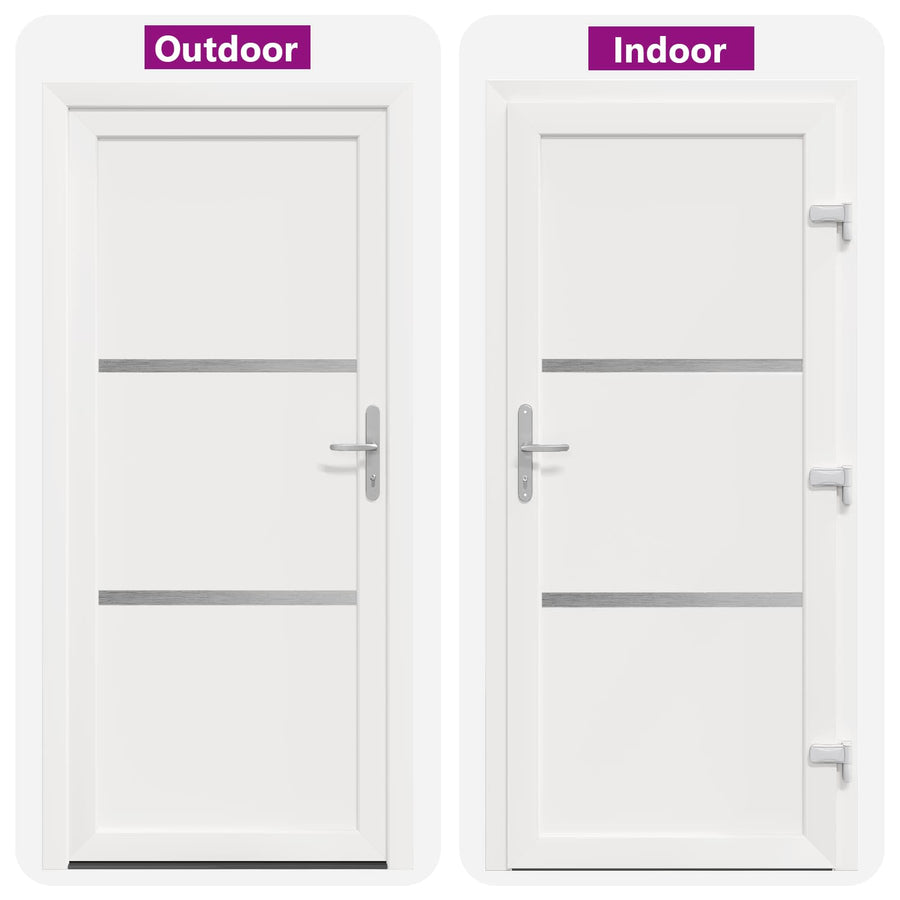 Voordeur Wit 108 x 208 cm PVC