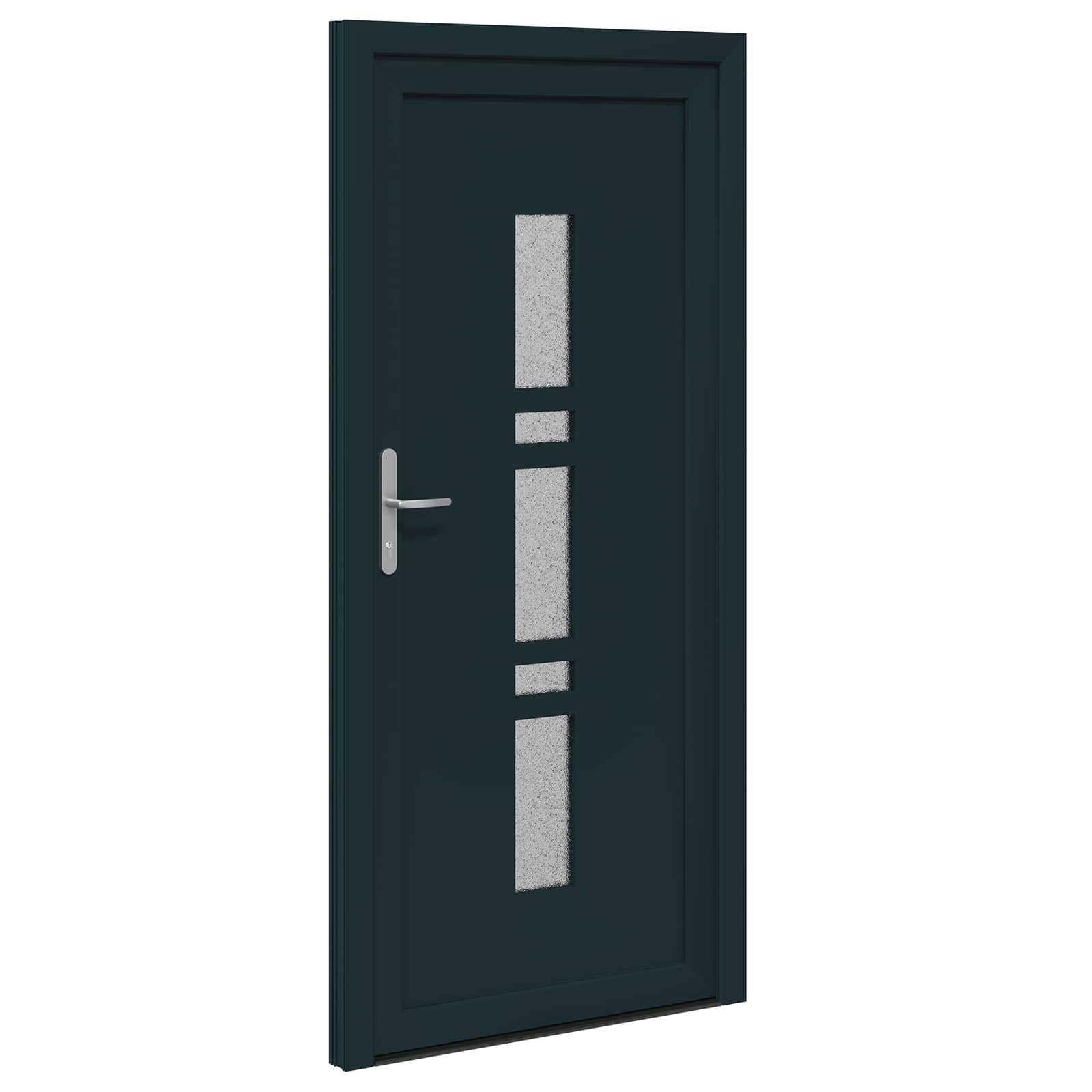 Voordeur Antracietkleurig 98 x 200 cm PVC