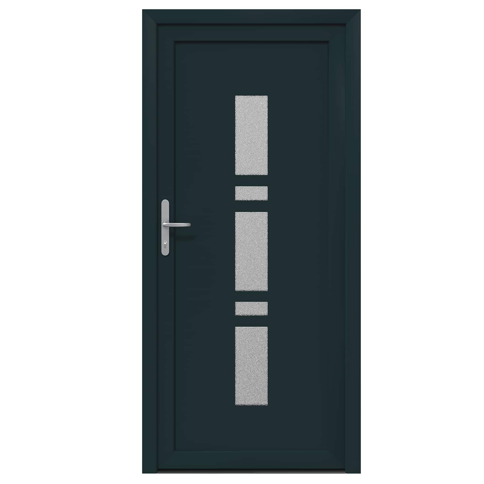 Voordeur Antracietkleurig 98 x 200 cm PVC