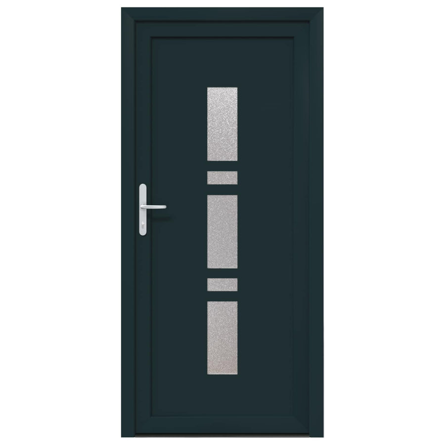 Voordeur Antracietkleurig 98 x 208 cm PVC