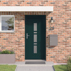Voordeur 108x208 cm PVC antraciet