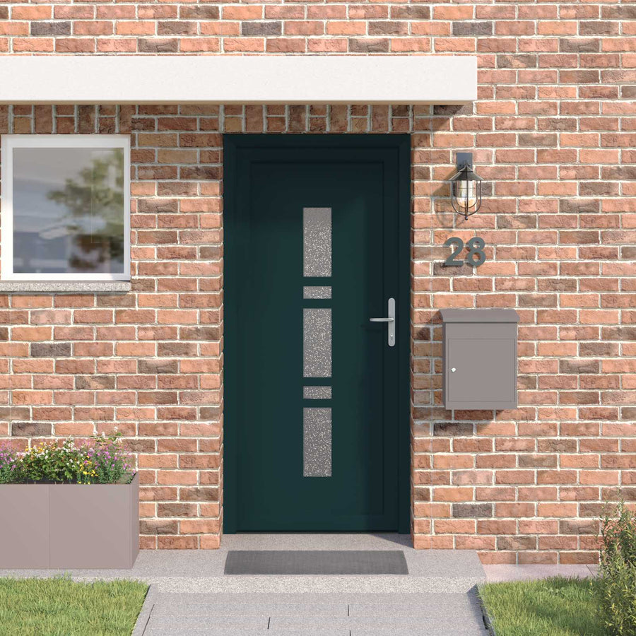 Voordeur Antracietkleurig 88 x 200 cm PVC
