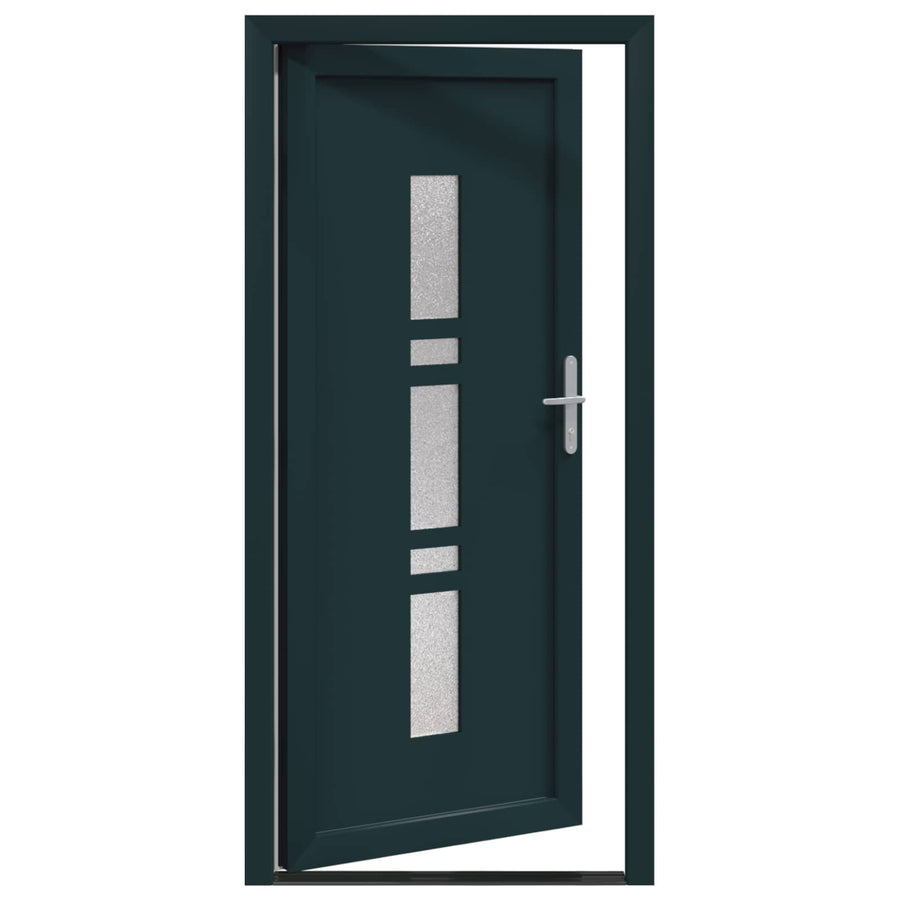 Voordeur Antracietkleurig 88 x 200 cm PVC