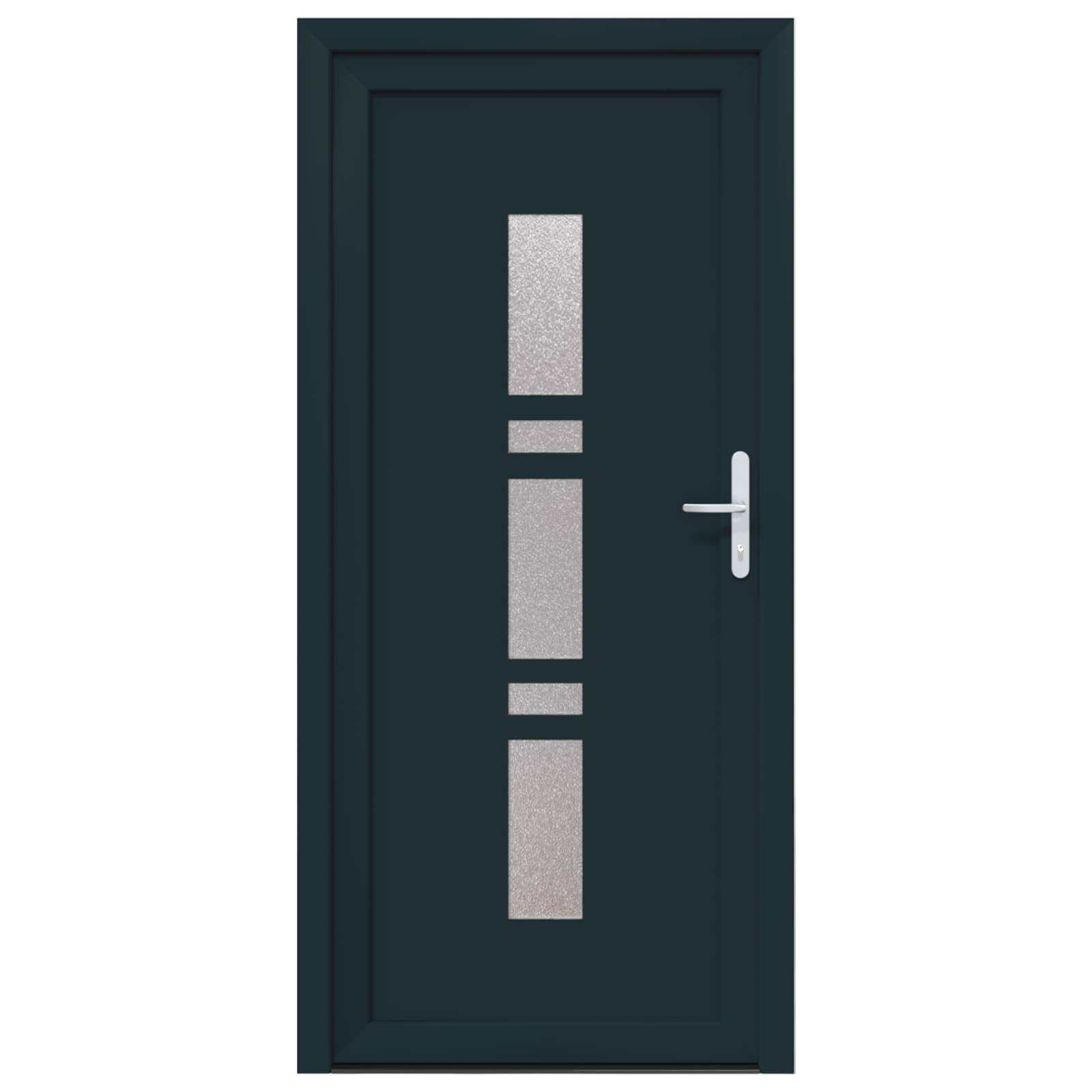 Voordeur Antracietkleurig 108 x 208 cm PVC