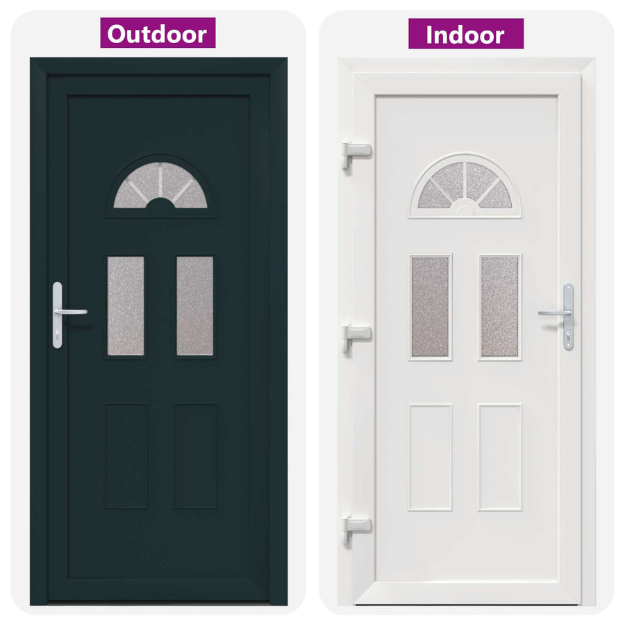 Voordeur Antracietkleurig 98 x 198 cm PVC