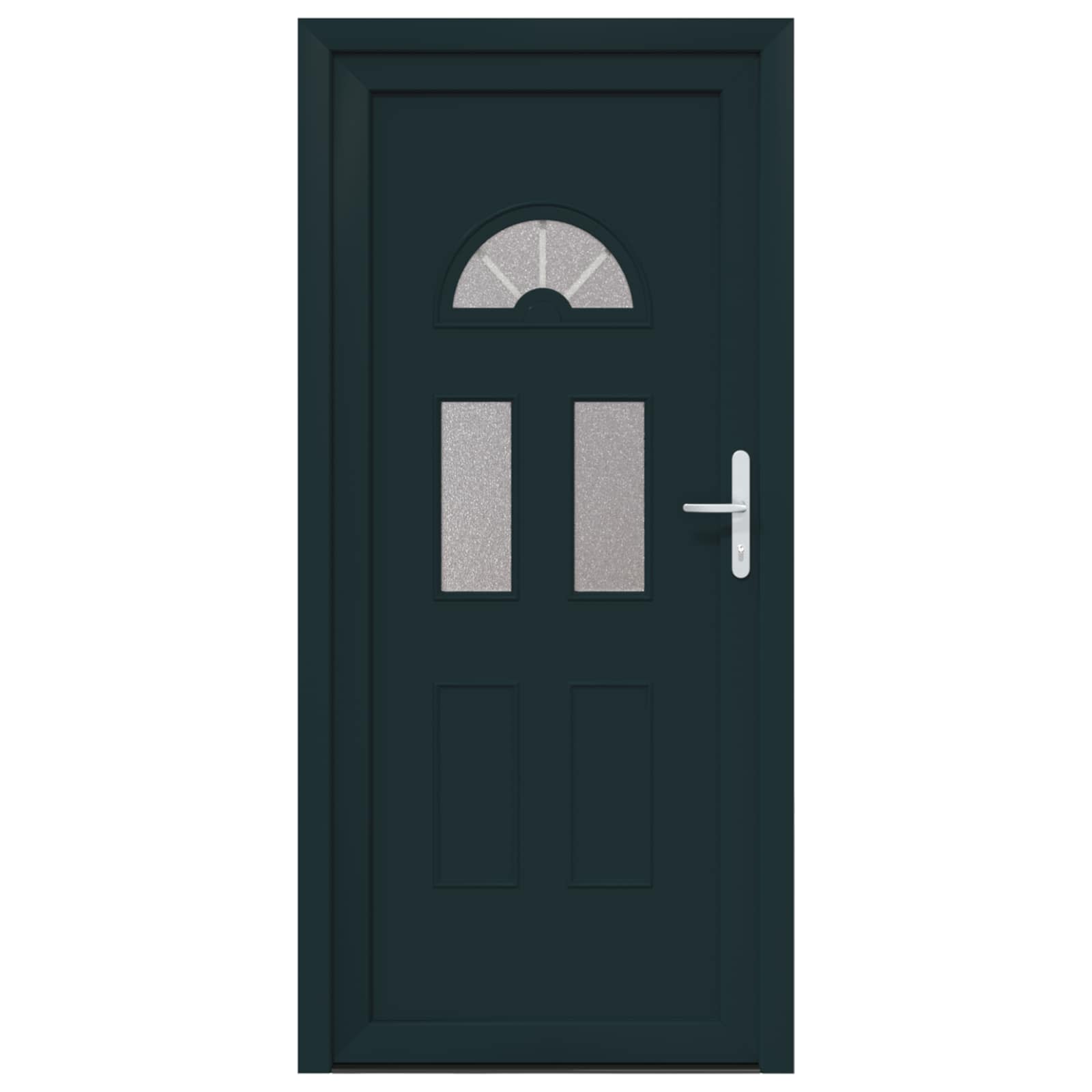 Voordeur Antracietkleurig 88 x 200 cm PVC