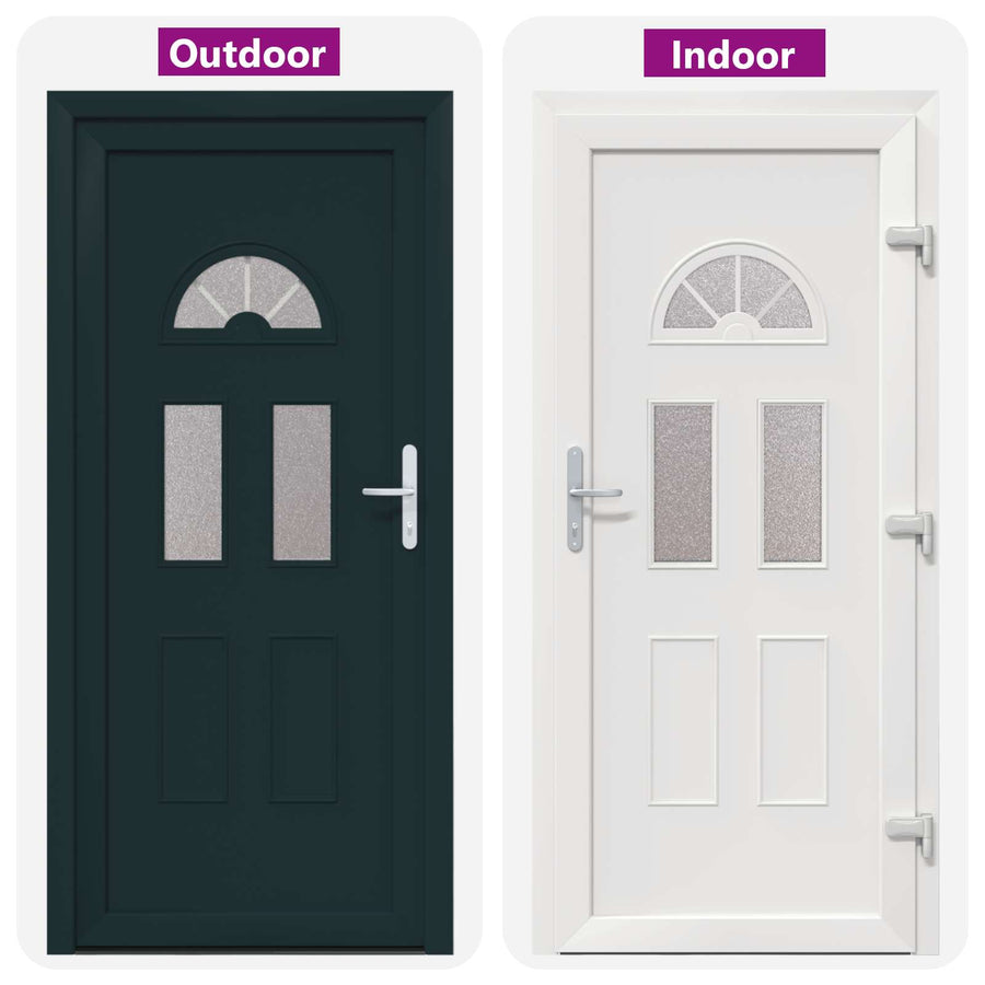 Voordeur Antracietkleurig 98 x 208 cm PVC