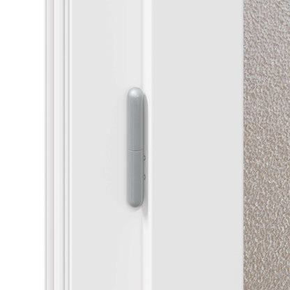 Zij-ingangsdeur Antracietkleurig 98 x 198 cm PVC