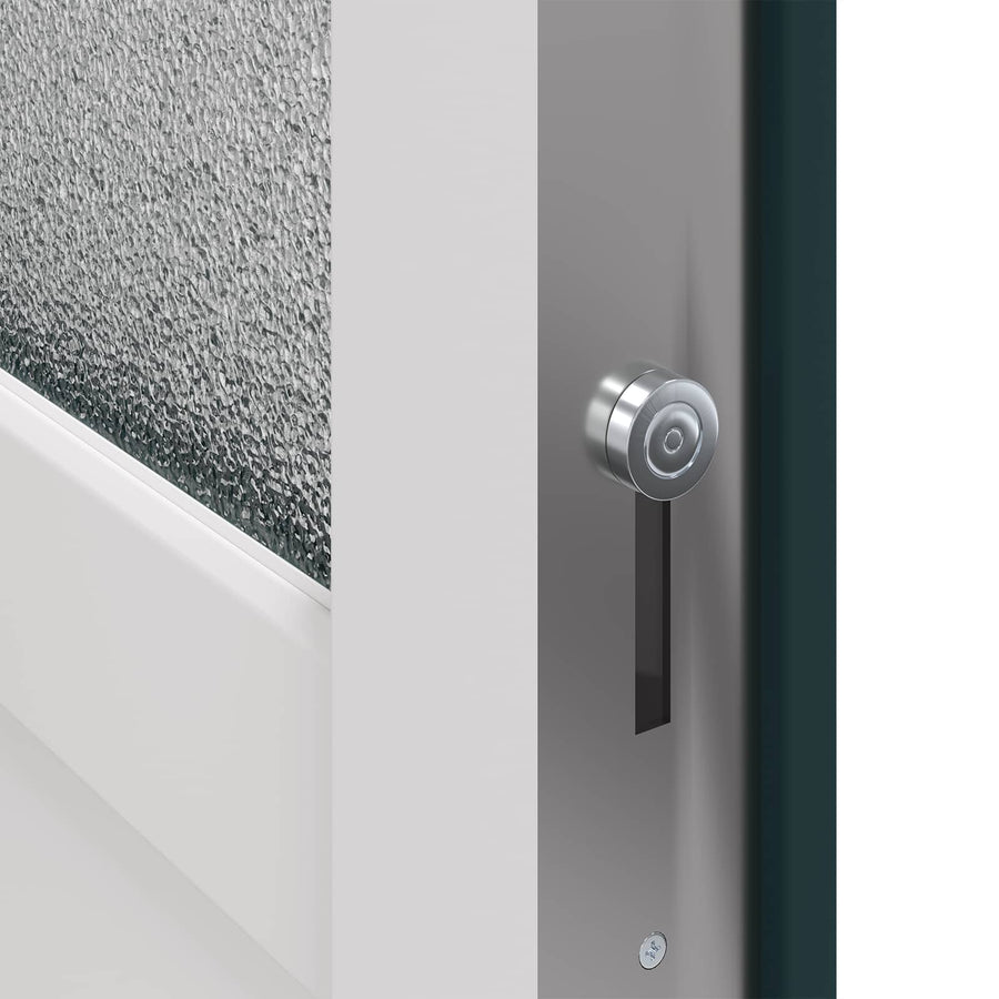Zij-ingangsdeur Antracietkleurig 98 x 198 cm PVC