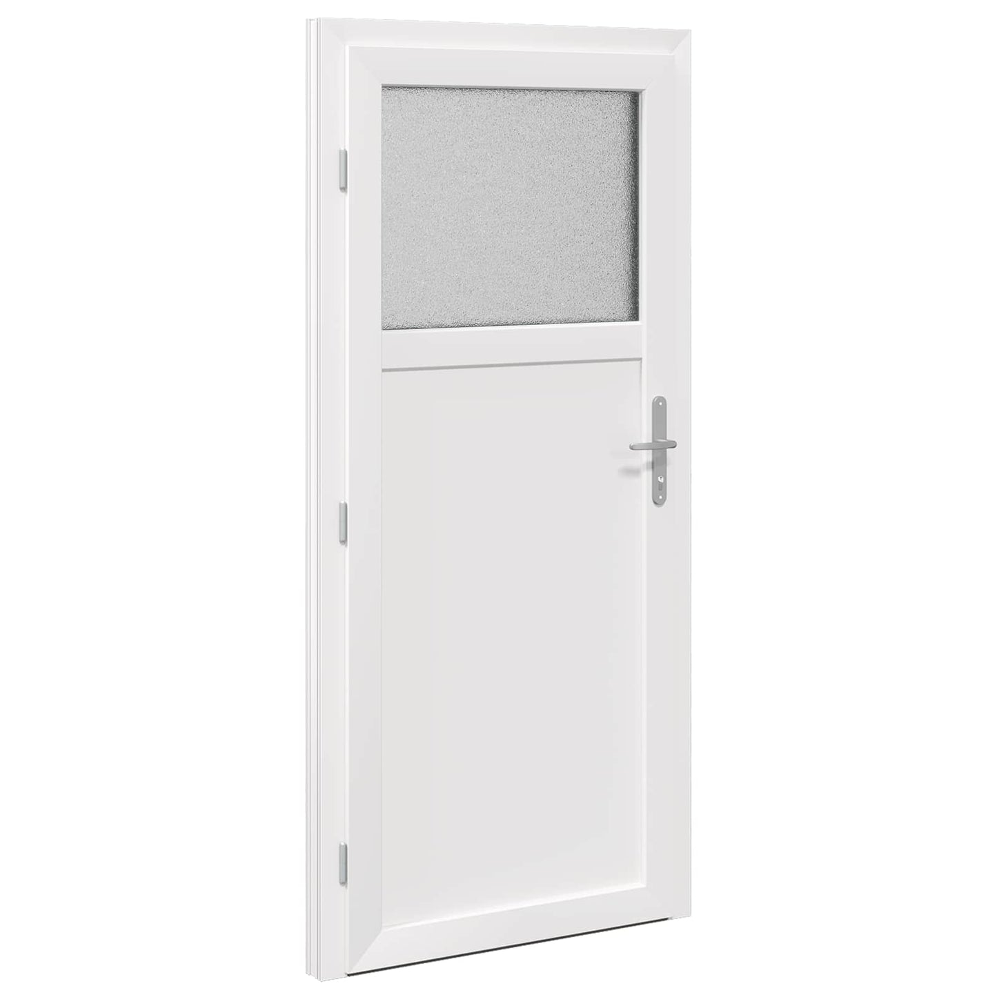 Zij-ingangsdeur Antracietkleurig 98 x 198 cm PVC