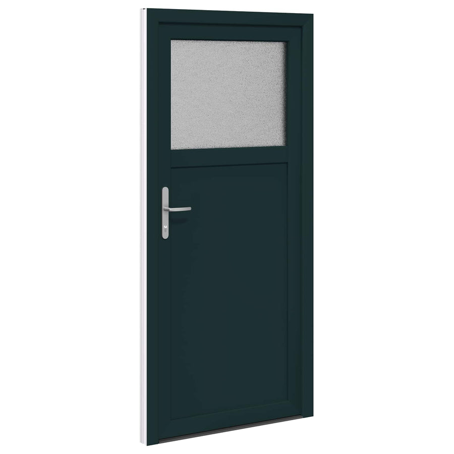 Zij-ingangsdeur Antracietkleurig 88 x 198 cm PVC