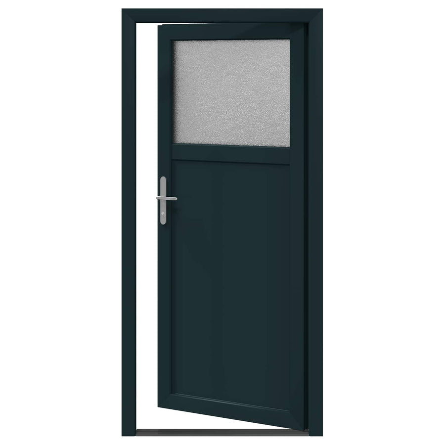 Zij-ingangsdeur Antracietkleurig 88 x 198 cm PVC