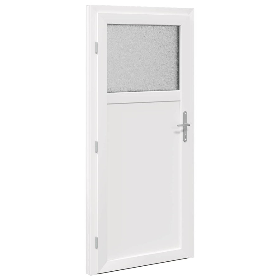 Zij-ingangsdeur Antracietkleurig 88 x 198 cm PVC