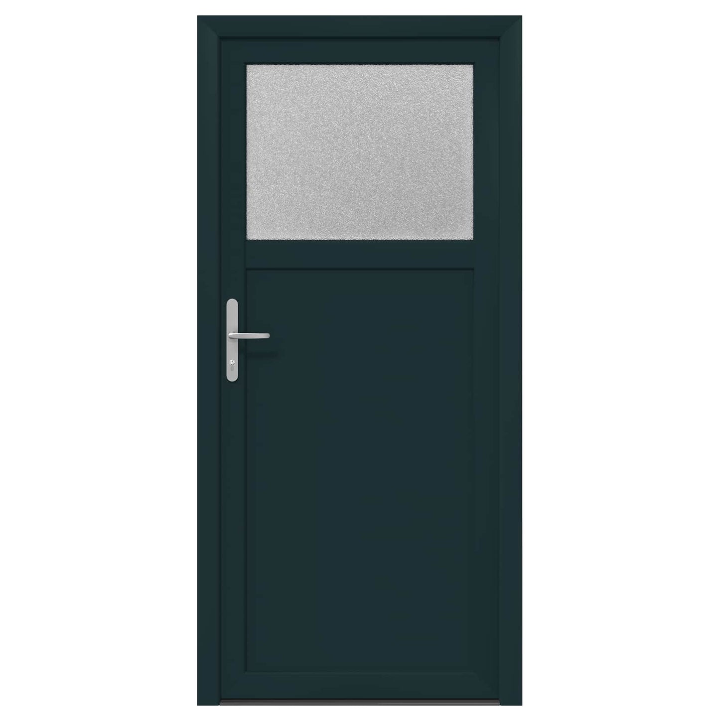 Zij-ingangsdeur Antracietkleurig 88 x 198 cm PVC