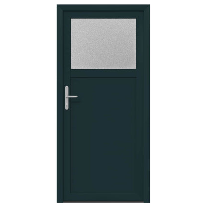 Zij-ingangsdeur Antracietkleurig 88 x 198 cm PVC