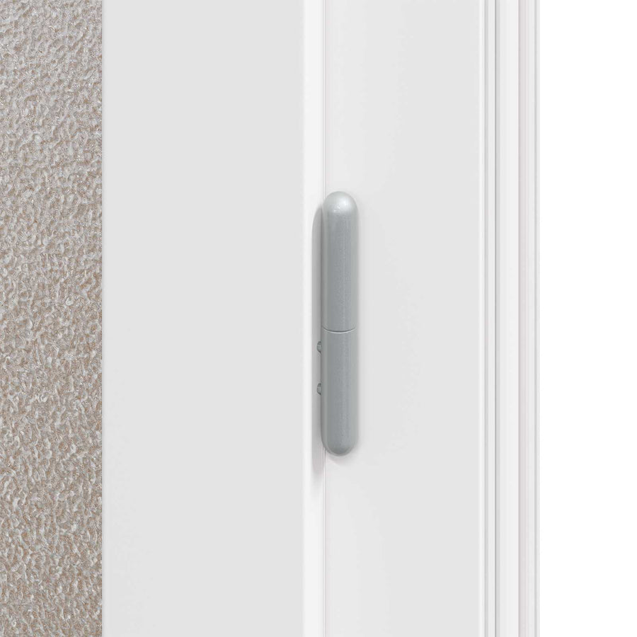 Zij-ingangsdeur Antracietkleurig 98 x 198 cm PVC