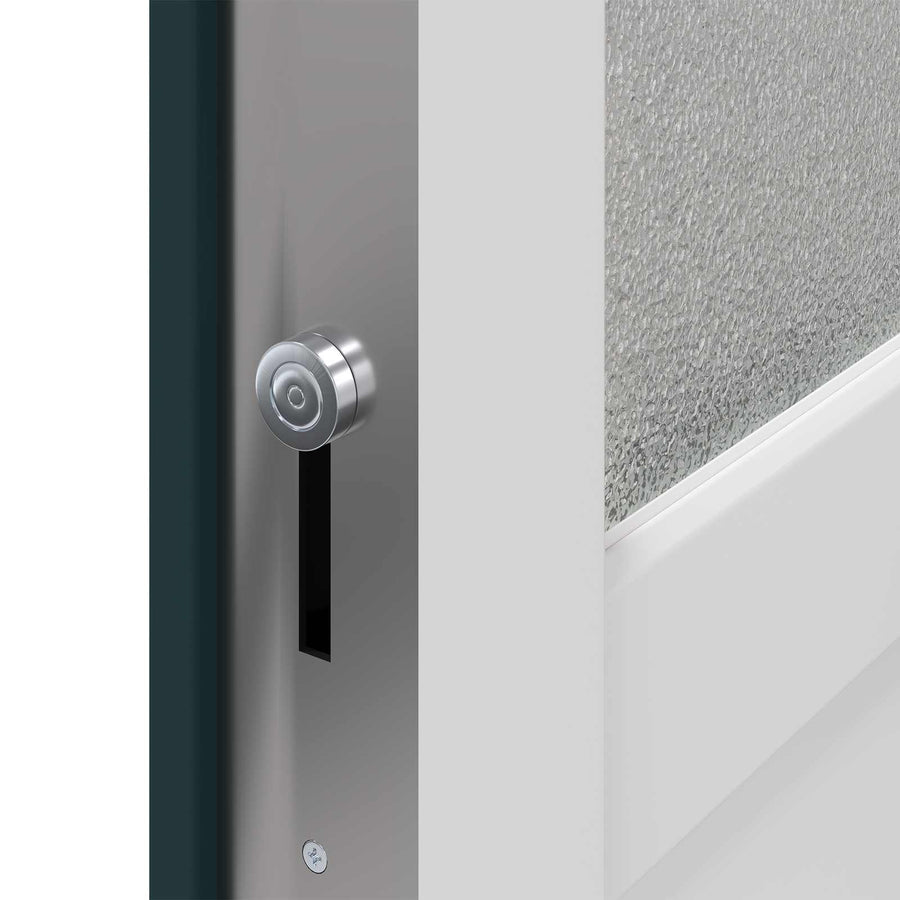 Zij-ingangsdeur Antracietkleurig 98 x 198 cm PVC