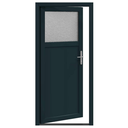 Zij-ingangsdeur Antracietkleurig 98 x 198 cm PVC