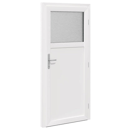 Zij-ingangsdeur Antracietkleurig 98 x 198 cm PVC