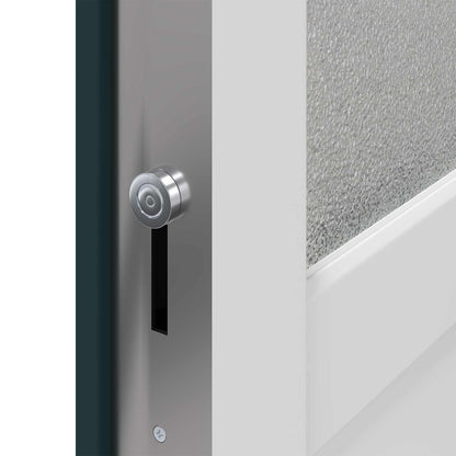 Zij-ingangsdeur Antracietkleurig 88 x 198 cm PVC
