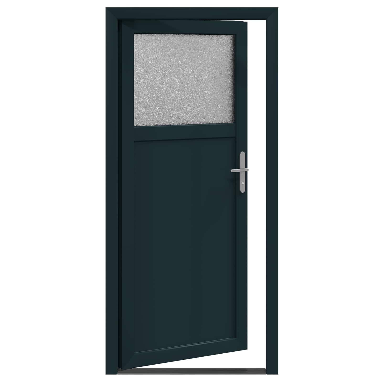 Zij-ingangsdeur Antracietkleurig 88 x 198 cm PVC