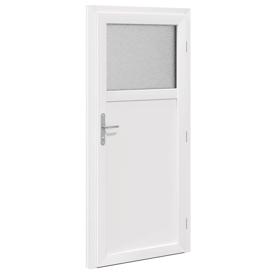 Zij-ingangsdeur Antracietkleurig 88 x 198 cm PVC