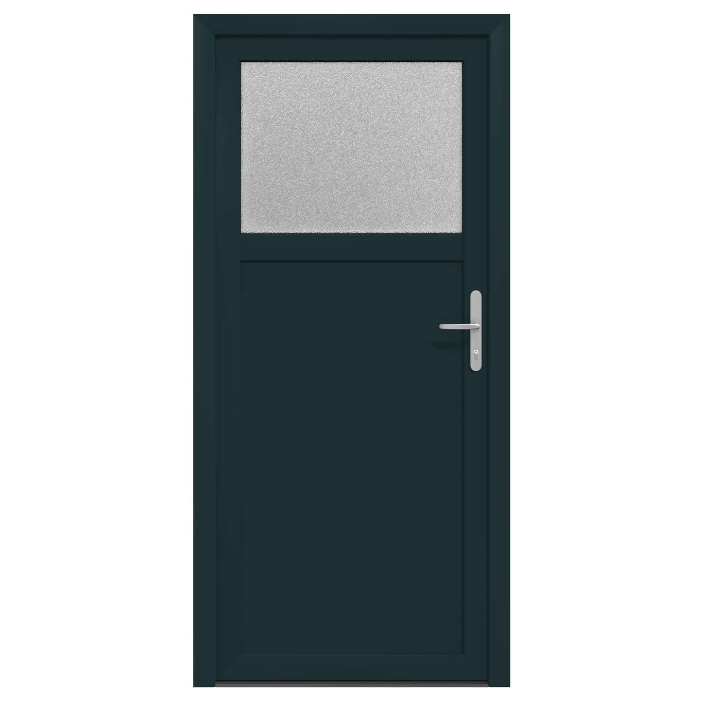 Zij-ingangsdeur Antracietkleurig 88 x 198 cm PVC